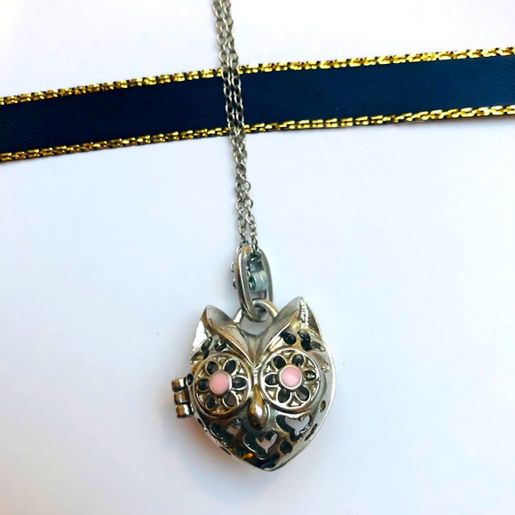 Owl Scent Diffuser Necklace - Picture 1 of 3
